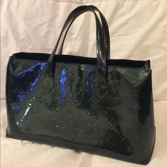 ❌SOLD❌LOUIS VUITTON Vernis Wilshire PM Blue Nuit - Picture 3 of 8